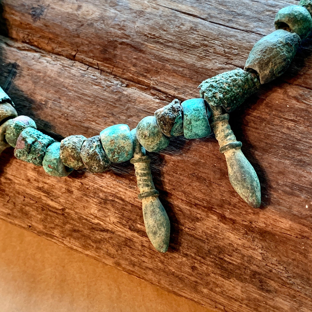 Ancient Bronze Beads, Dogon Tribe