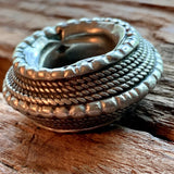 Antique Heavy Silver Wedding Ring, Ethiopia