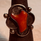 Navajo Silver & Coral Ring