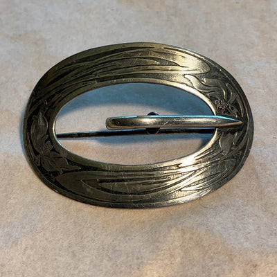 Vintage Silver Art Deco Brooch