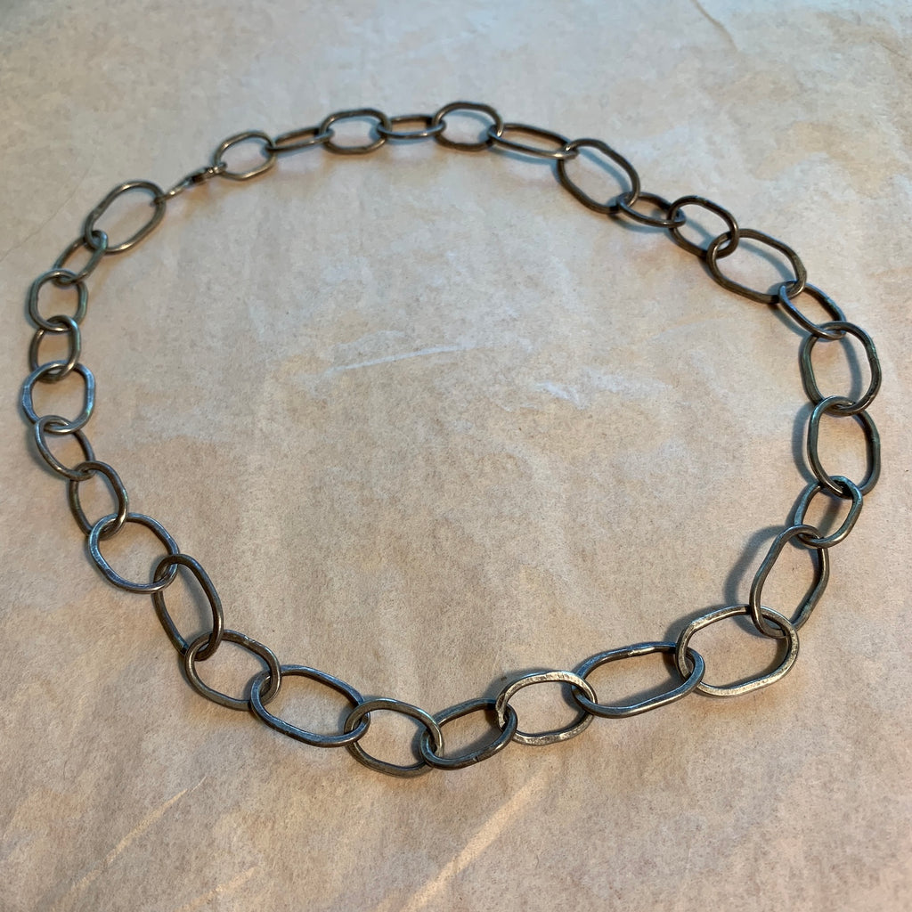 Vintage Silver Large-Link Chain