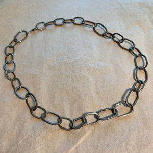 Vintage Silver Large-Link Chain