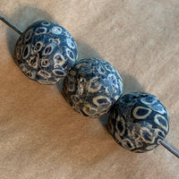 3 Large Ancient Majapahit Beads, Java