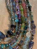 Ombre Gemstones Necklace by Ruth