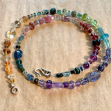 Ombre Gemstones Necklace by Ruth