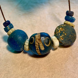 Ancient Roman Glass Beads, 11 Beads