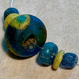 Ancient Roman Glass Beads, 7 Beads