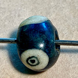 Ancient Roman Glass Oblong "Eye" Bead