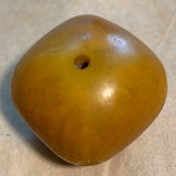 1 German Resin Amber Bead, Diamond Shape