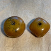 2 Mixed-Shape German Resin Amber Beads