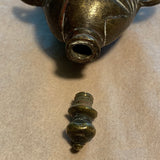 Antique Brass Fish Pendant, Nigeria