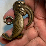 Antique Brass Toucan Pendant, Nigeria