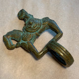 Antique Brass Warrior Ring, Nigeria