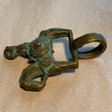 Antique Brass Warrior Ring, Nigeria