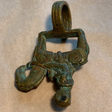Antique Brass Warrior Ring, Nigeria