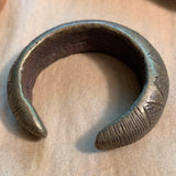 Vintage Brass Bracelet, Nigeria