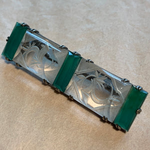 Vintage Sterling Art Deco Brooch