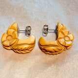 Butterscotch Bakelite Post Earrings