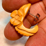 Butterscotch Bakelite Post Earrings