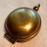 Vintage Brass Coin-Holder Pendant