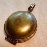 Vintage Brass Coin-Holder Pendant