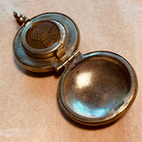Vintage Brass Coin-Holder Pendant