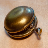 Vintage Brass Coin-Holder Pendant