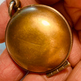 Vintage Brass Coin-Holder Pendant