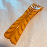 Carved Caramel Bakelite Buckle