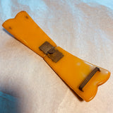 Carved Caramel Bakelite Buckle