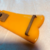 Carved Caramel Bakelite Buckle