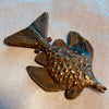 Antique Brass Fish Pendant, Nigeria