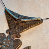 Antique Brass Fish Pendant, Nigeria