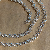 Larger Sterling Silver Rolo Chain