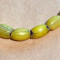 Onion Skin Yellow Watermelon Beads