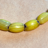 Onion Skin Yellow Watermelon Beads
