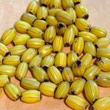 Onion Skin Yellow Watermelon Beads