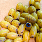 Onion Skin Yellow Watermelon Beads