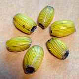 Onion Skin Yellow Watermelon Beads