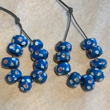 Venetian Blue Eye Beads, 9 Beads