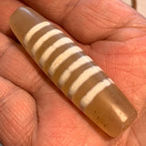 Vintage Chung Dzi Agate Bead, Peach Color