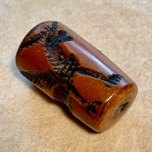 Lovely Afghan Roller Bead, Resin 1930's