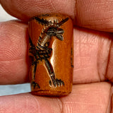 Lovely Afghan Roller Bead, Resin 1930's