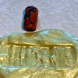 Lovely Afghan Roller Bead, Resin 1930's