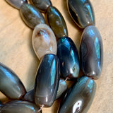 Vintage Dark Agate Beads