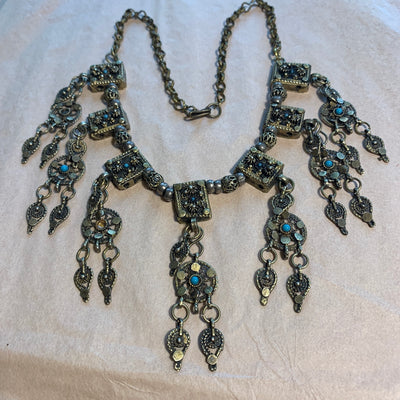 Vintage Silver Necklace, Yemen