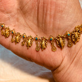 Vintage Gold Plated Sterling Necklace, Yemen