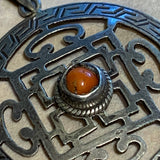 Nepalese Sterling Pendant, Coral