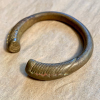 Antique Brass Bracelet, Nigeria