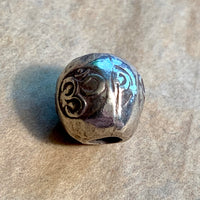 Large Thai Silver Om Beads